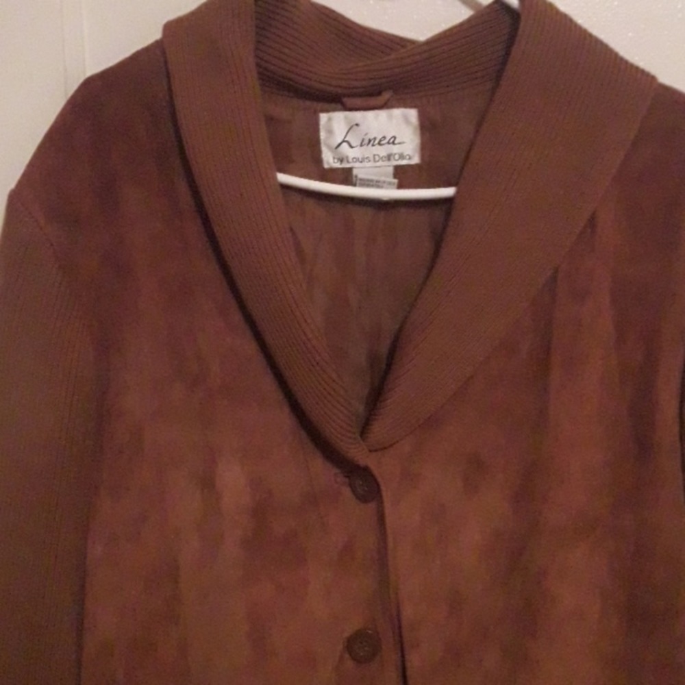 Louis dell olio suede sweater jacket - Picture 3 of 7